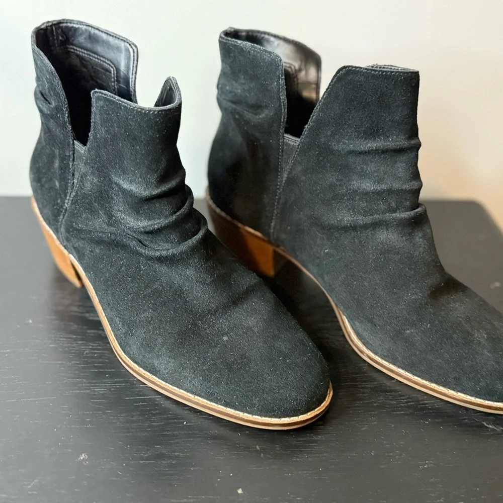 Cole Haan Black‎ Suede Ankle Booties